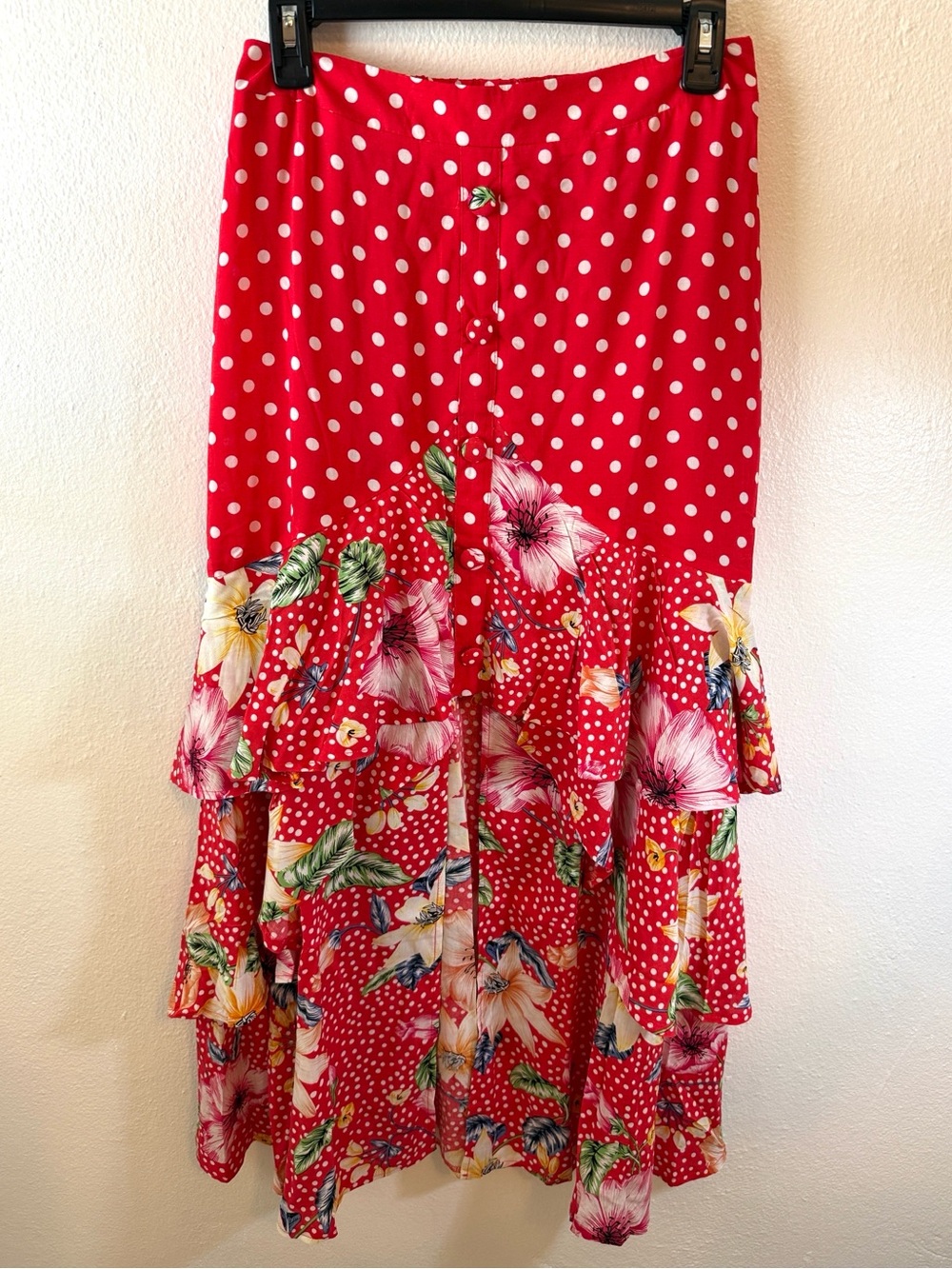 Solitaire Floral & Polka Dots Skirt